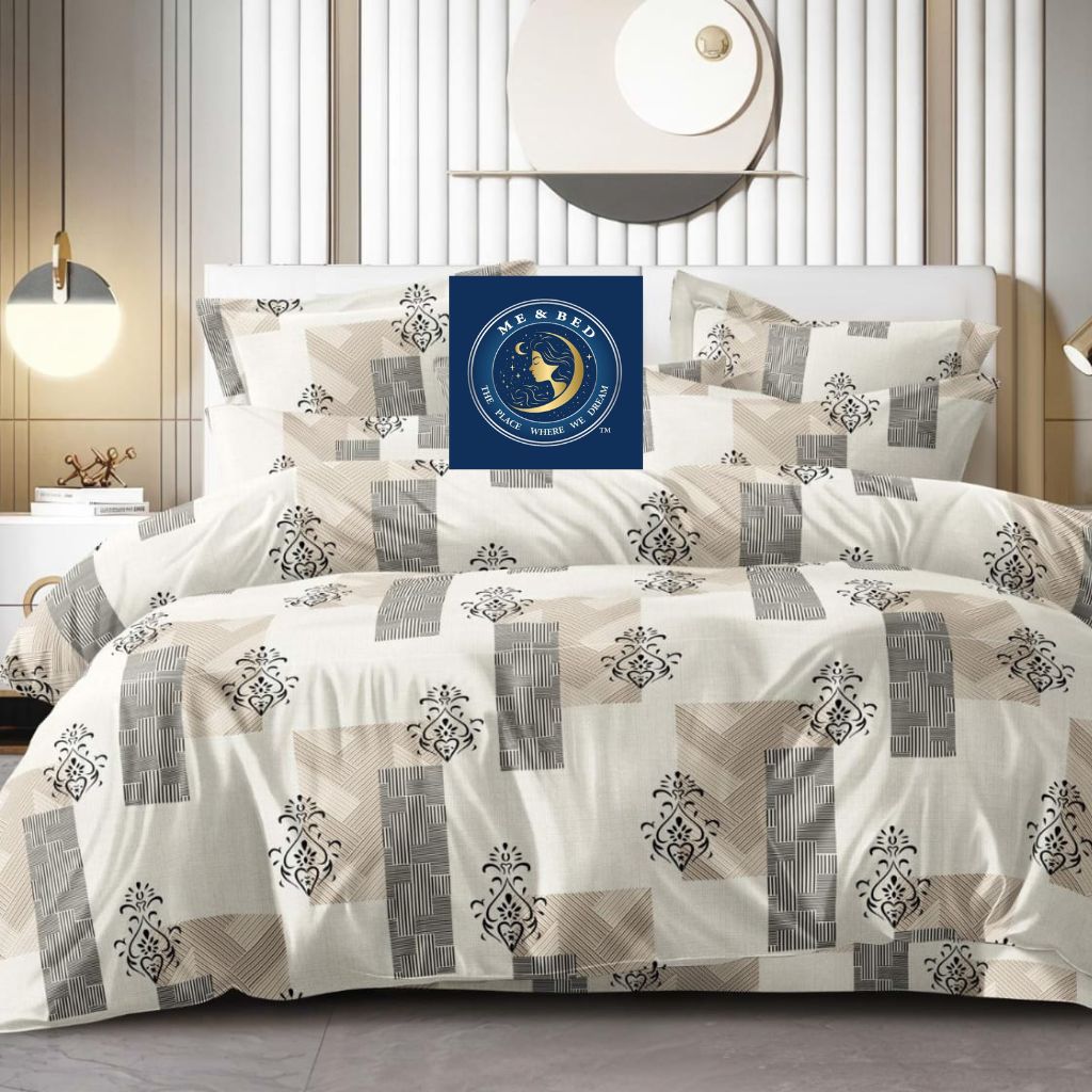 King Floral Flat bedsheets 108x108 inch Print Double Bedsheet