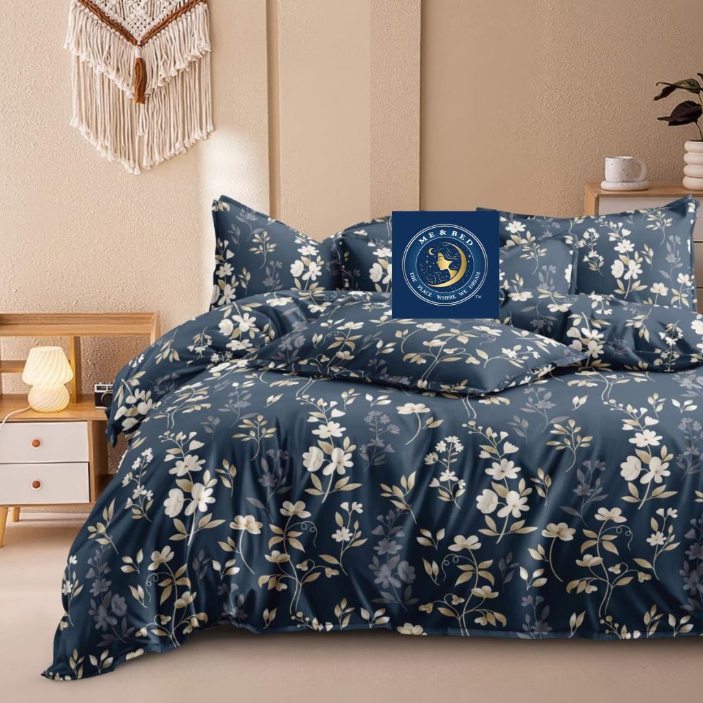 King Floral Flat bedsheets 108x108 inch Print Double Bedsheet