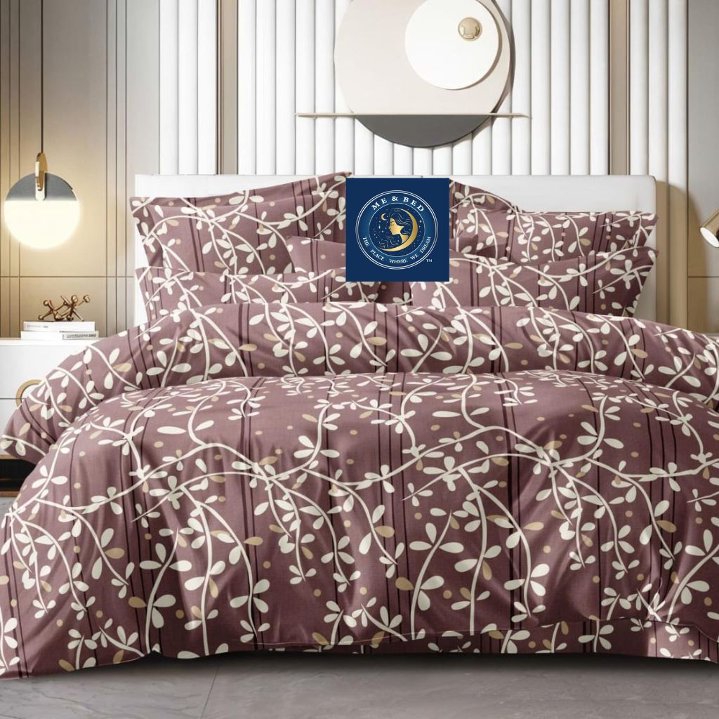 King Floral Flat bedsheets 108x108 inch Print Double Bedsheet