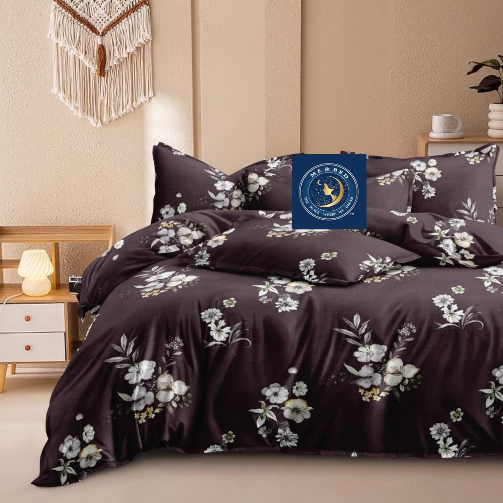 King Floral Flat bedsheets 108x108 inch Print Double Bedsheet
